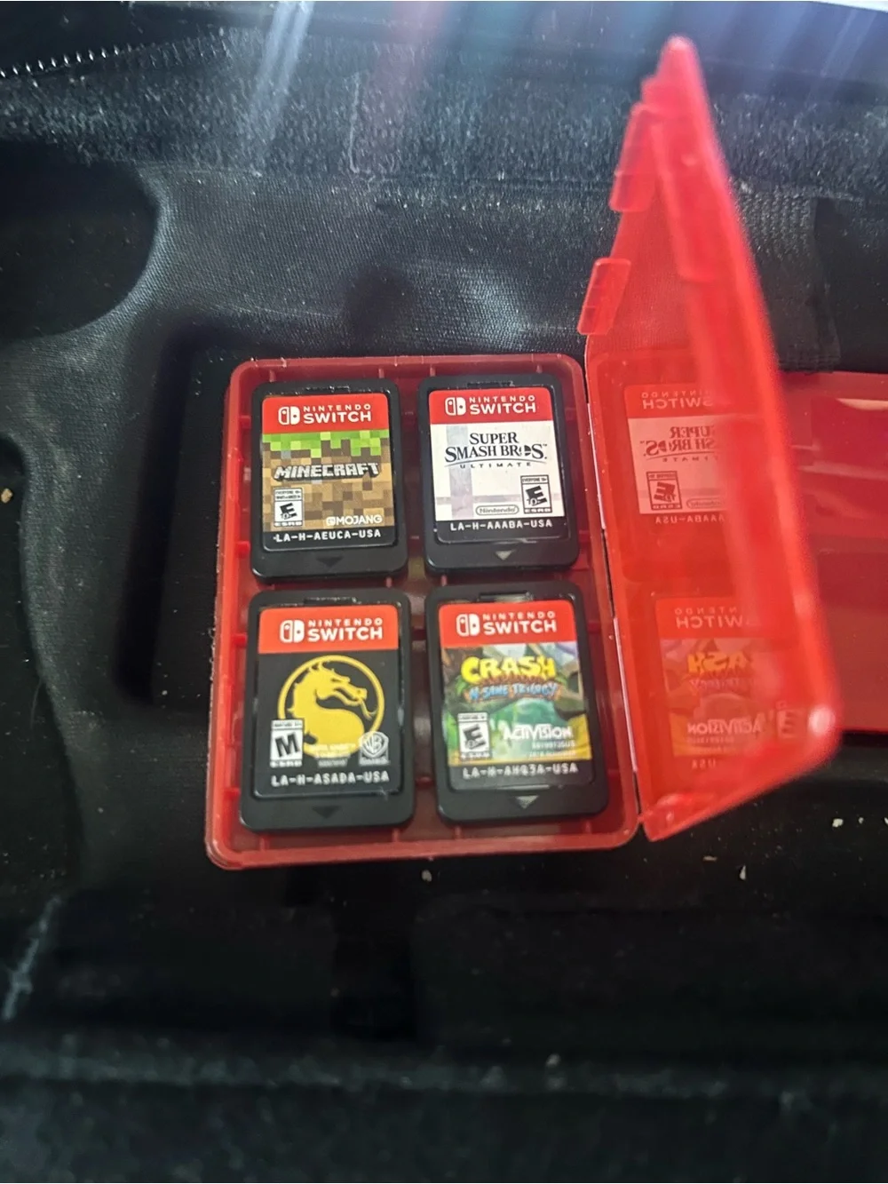 Nintendo Switch Bundle + 4 Games (Smash Bros, Minecraft, MK11, Crash Bandicoot)